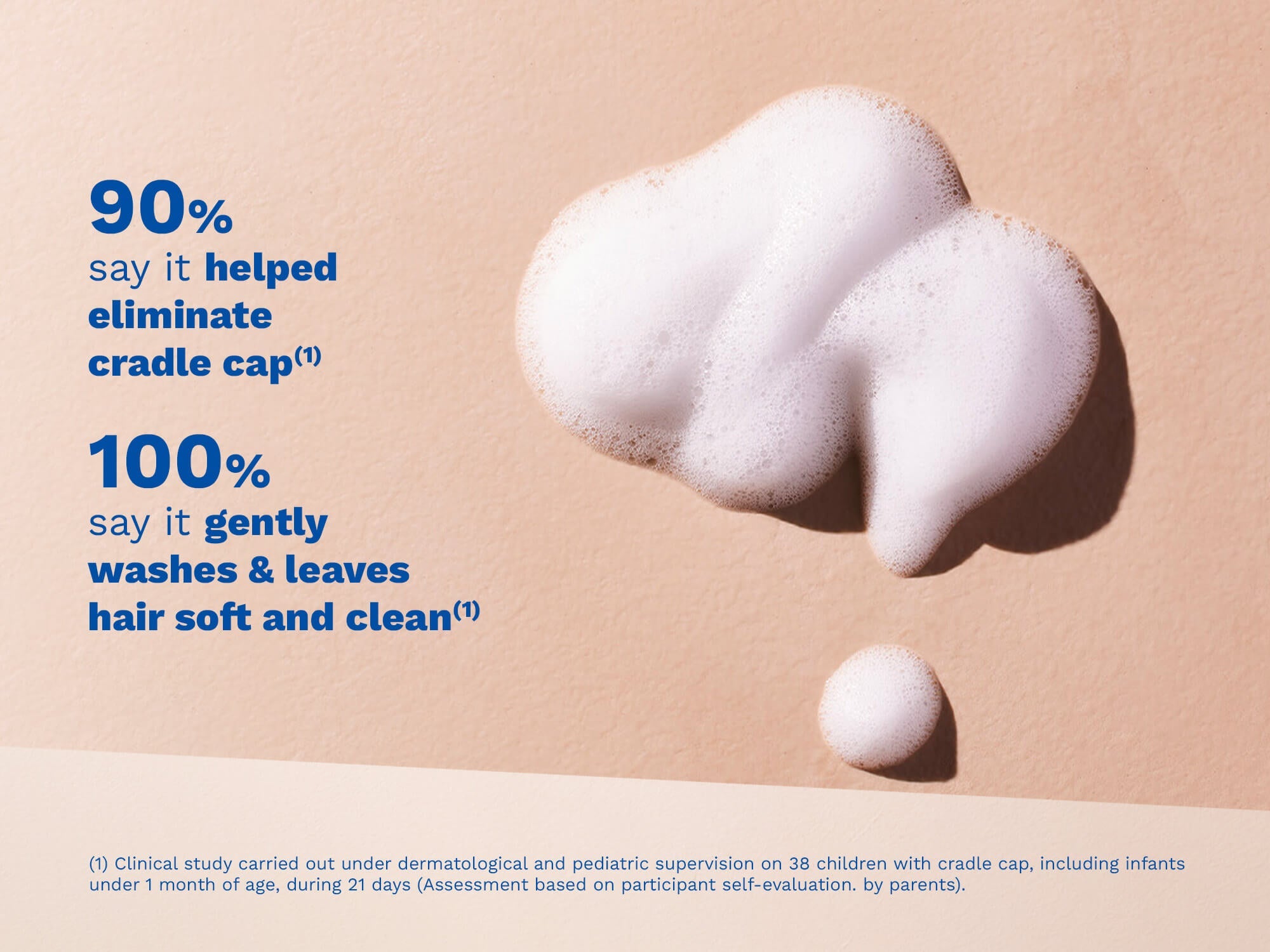 Foam shampoo for newborns