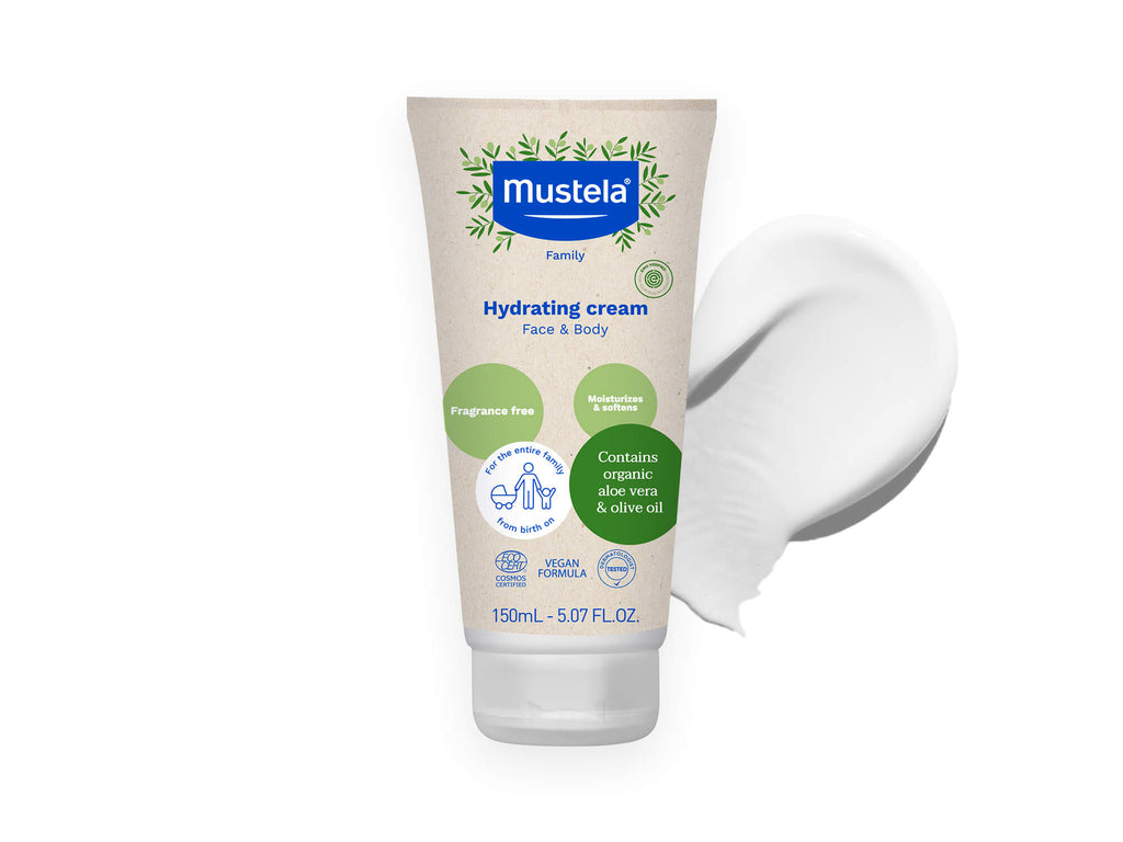 Organic hydrating cream with olive oil and aloe