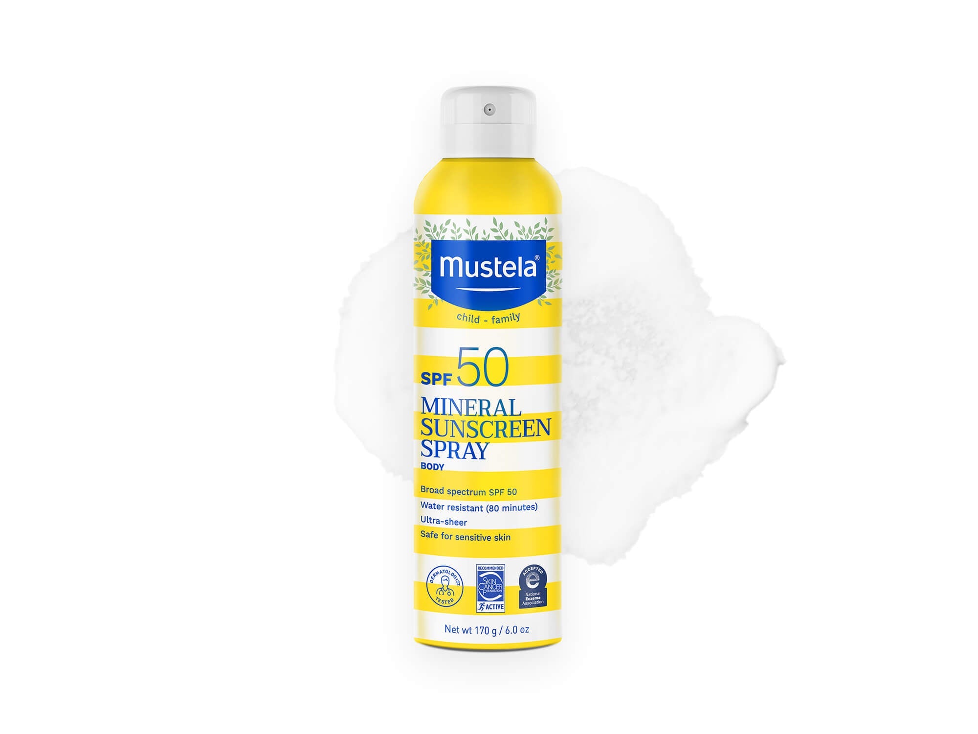 SPF 50 mineral sunscreen spray