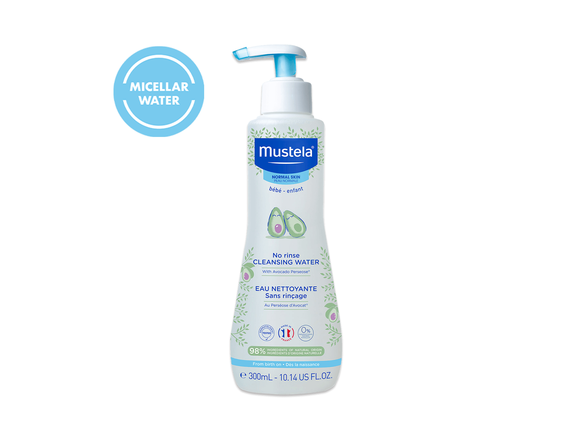 No rinse cleansing water