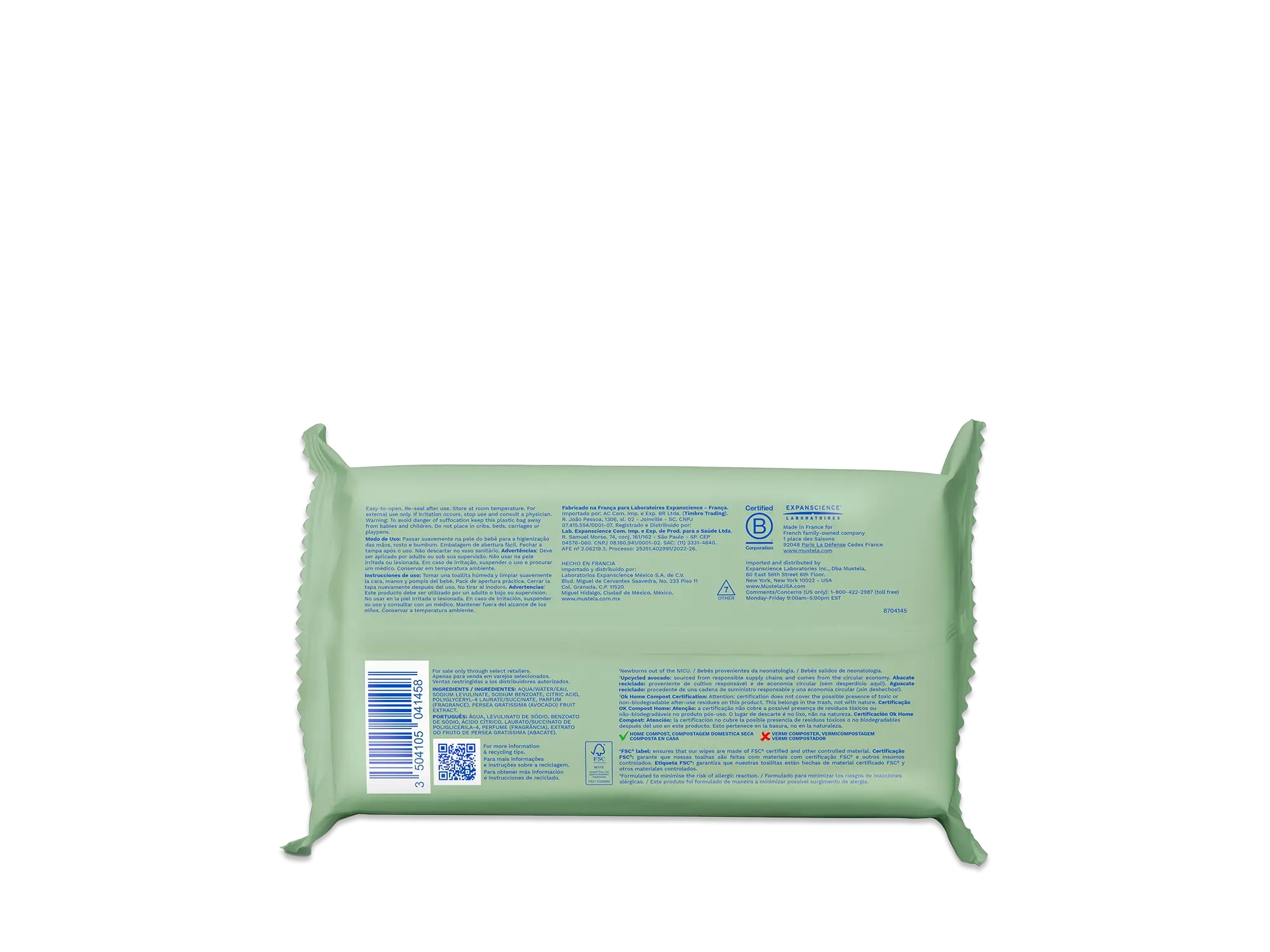 Home compostable wipes