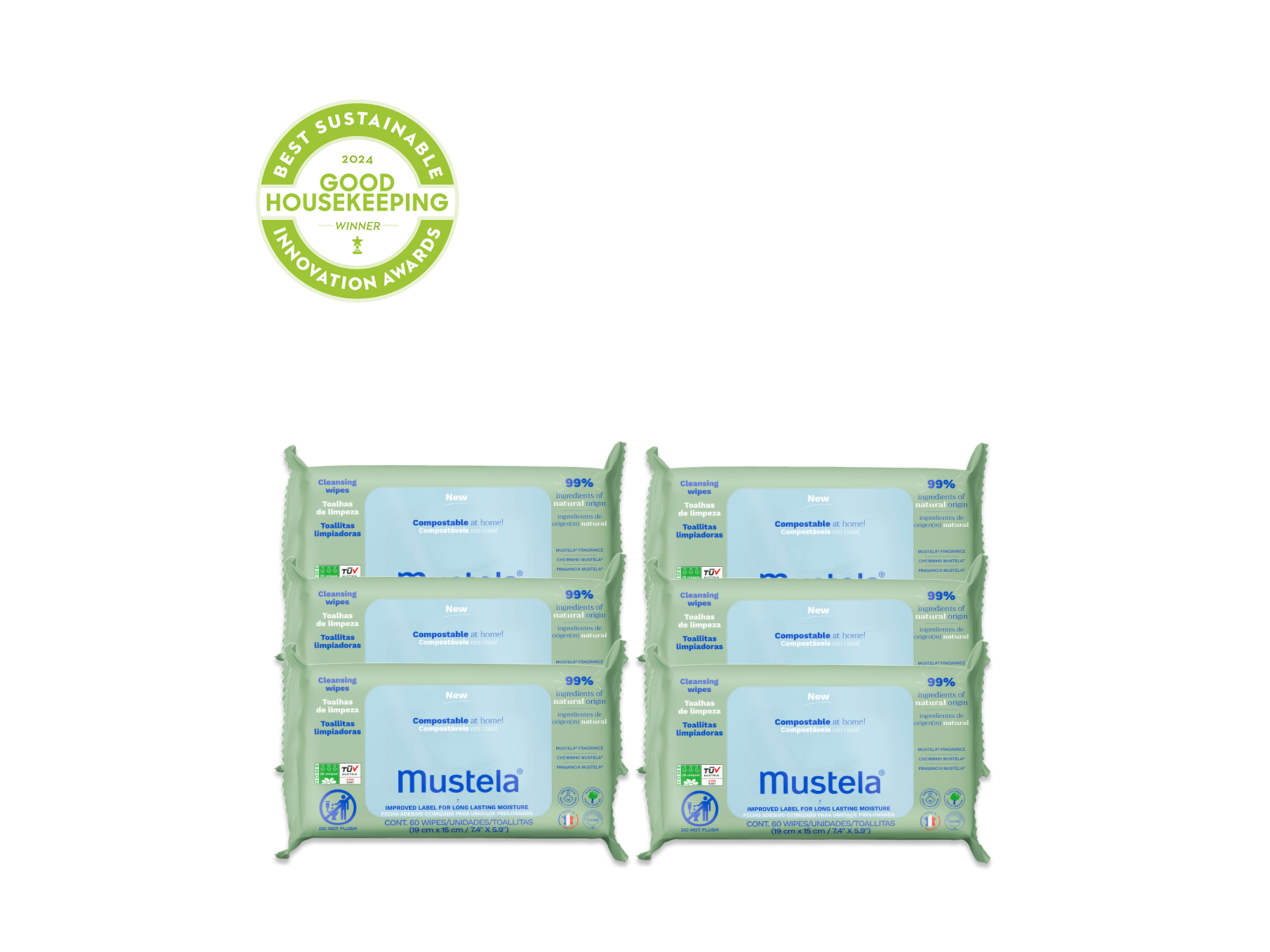 Home compostable wipes