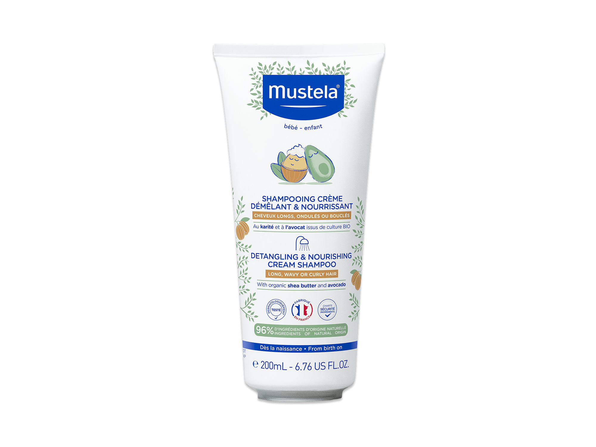 Detangling & nourishing cream shampoo