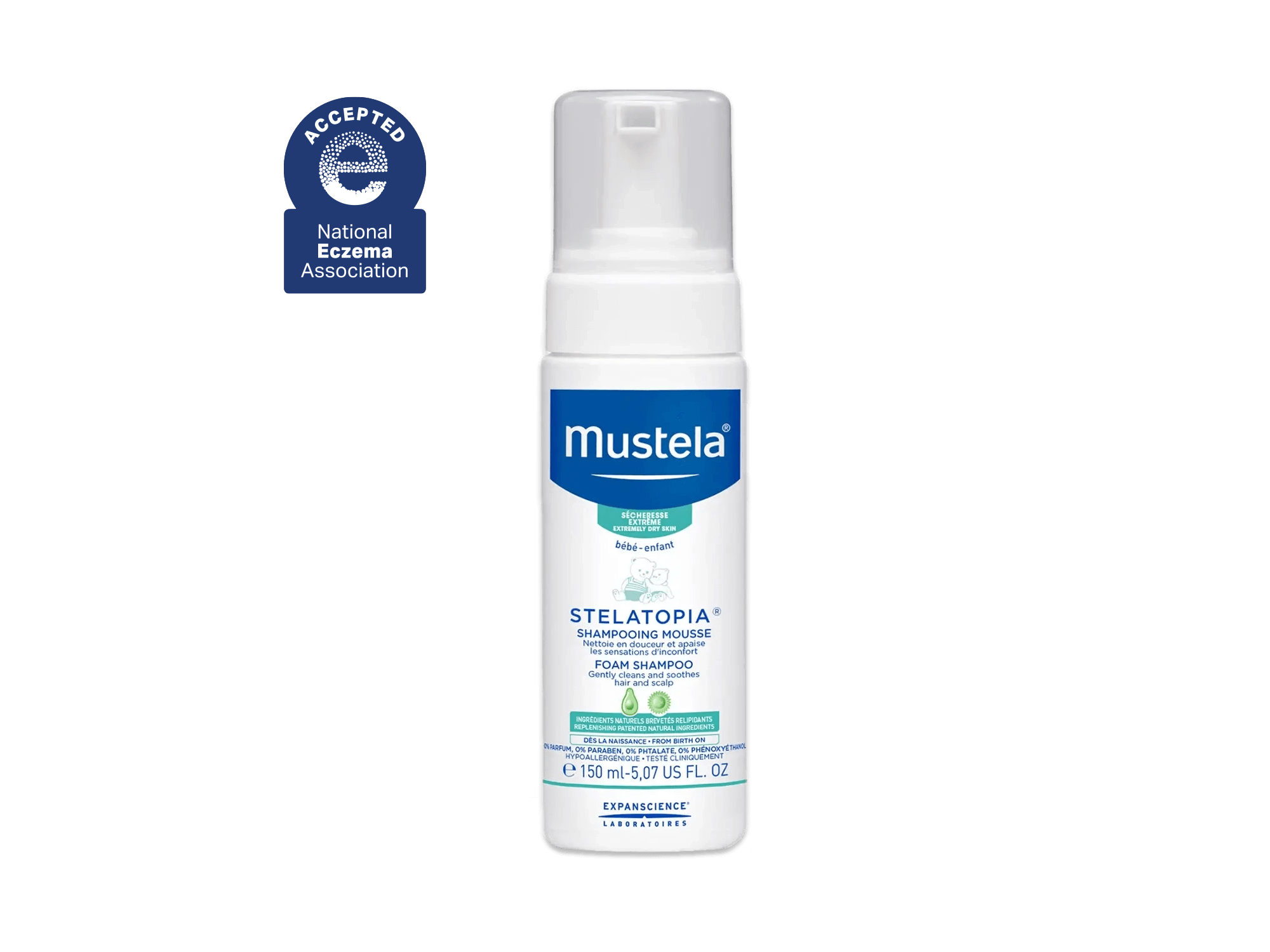 Stelatopia foam shampoo