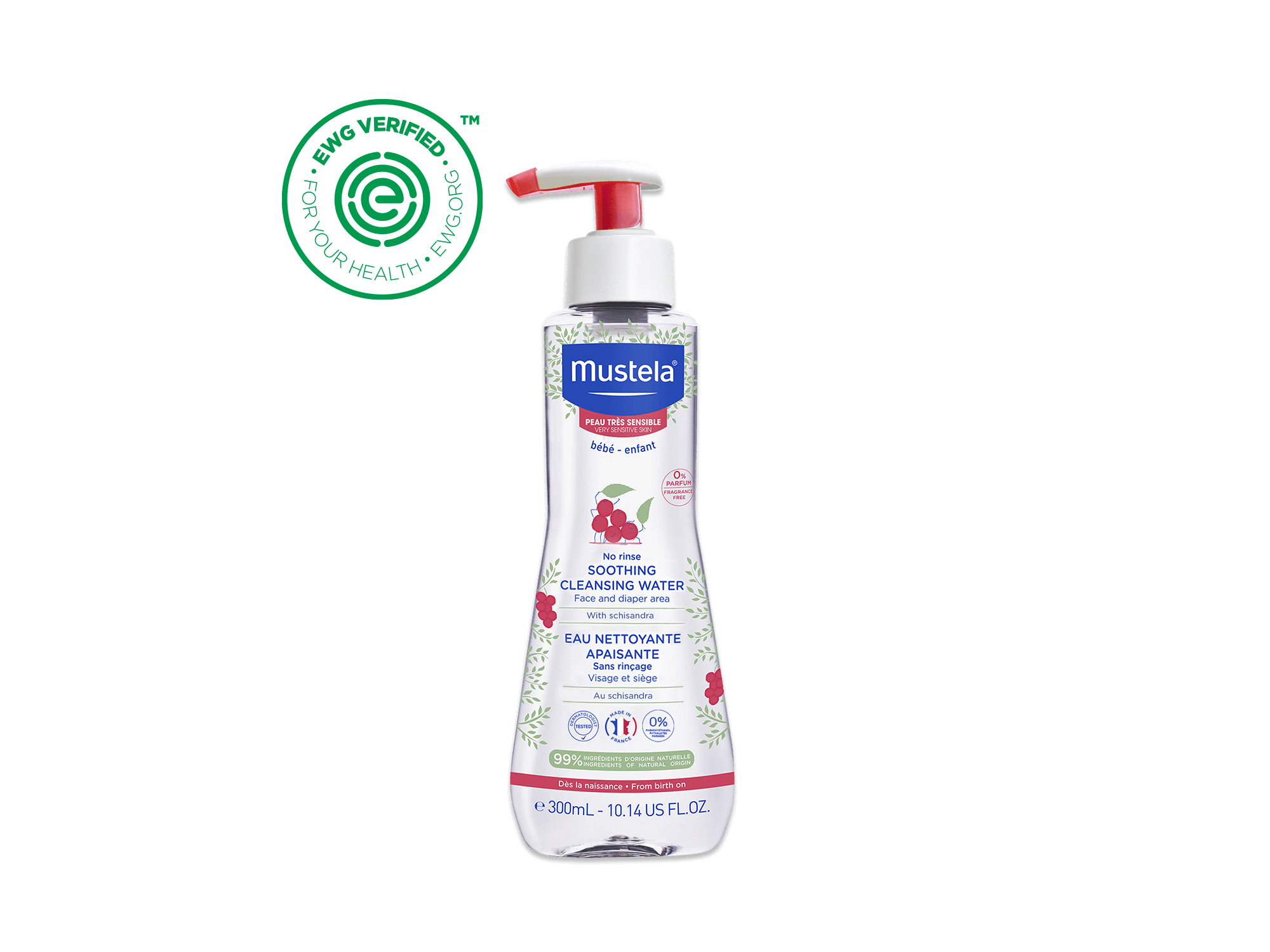 No rinse soothing cleansing water