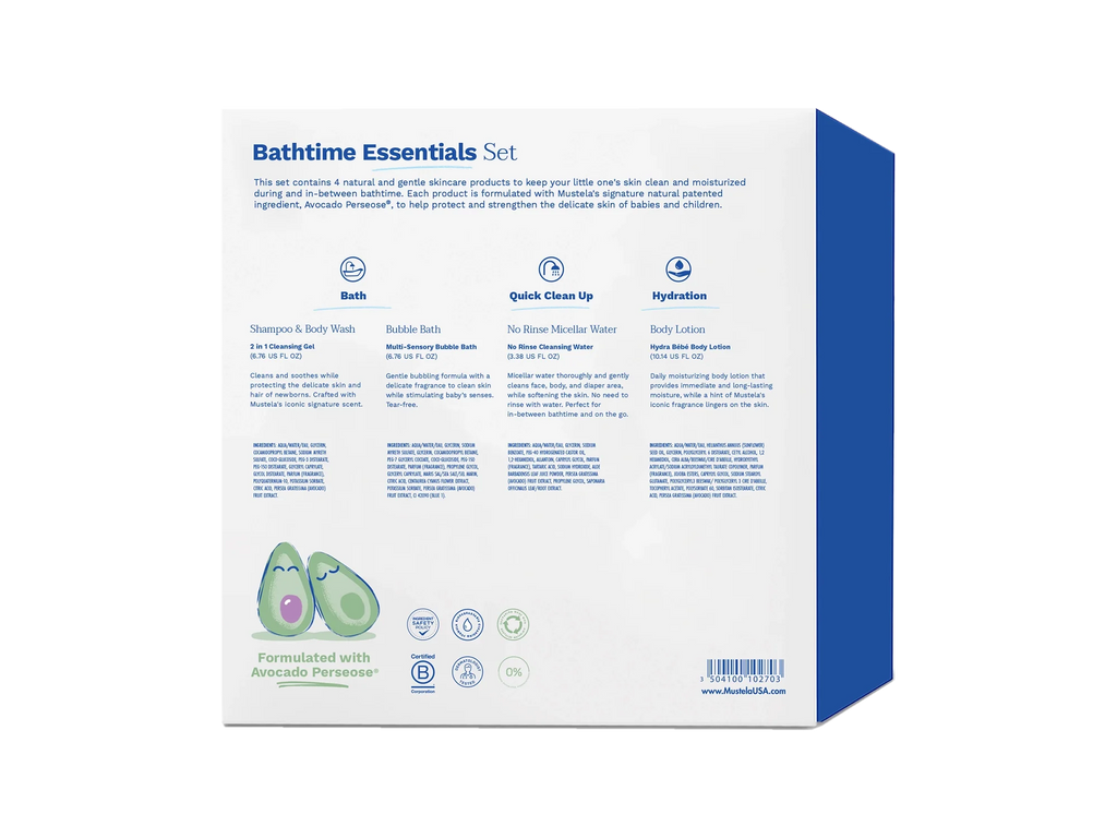 Baby bathtime essentials set