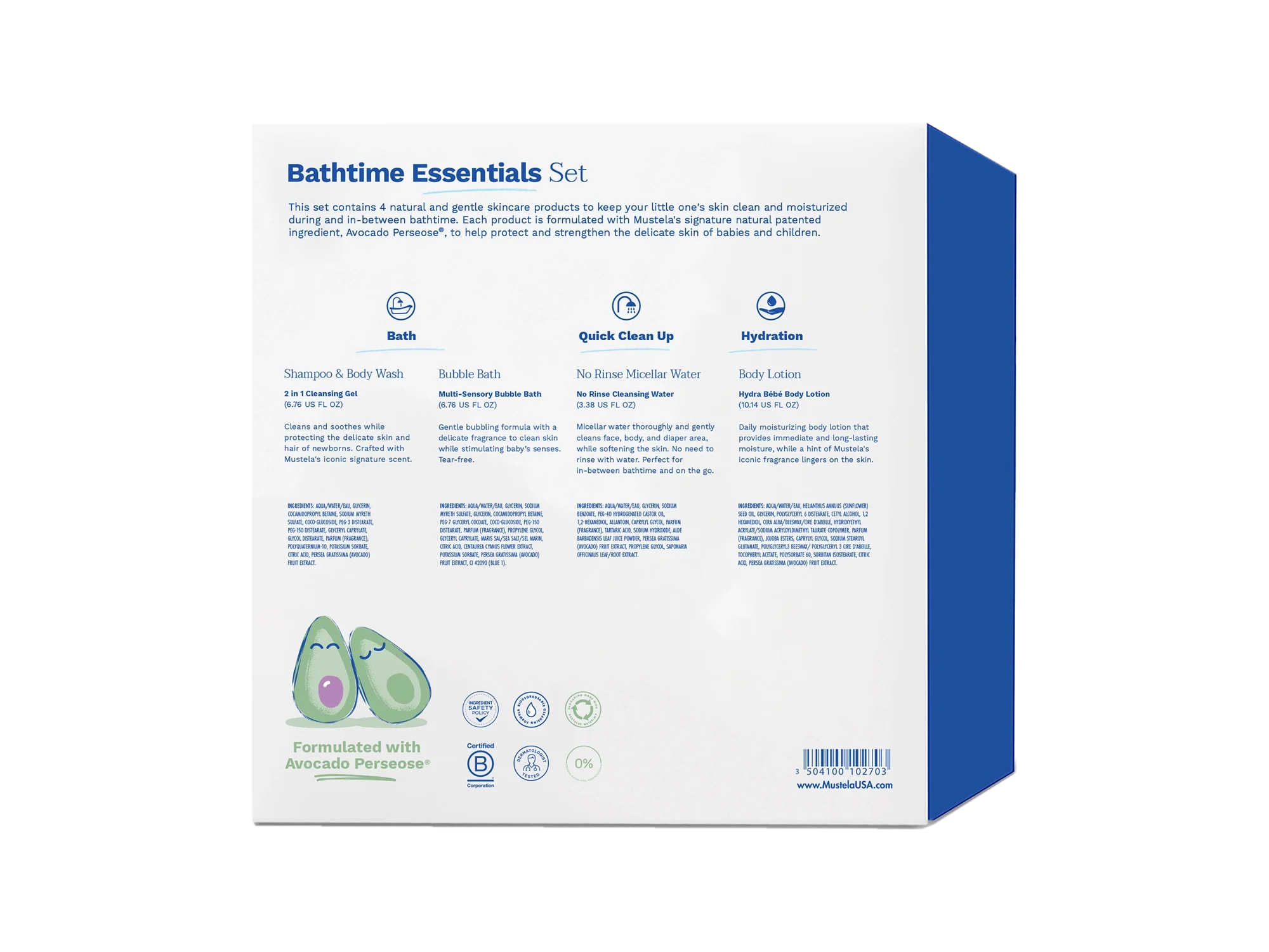 Baby bathtime essentials set