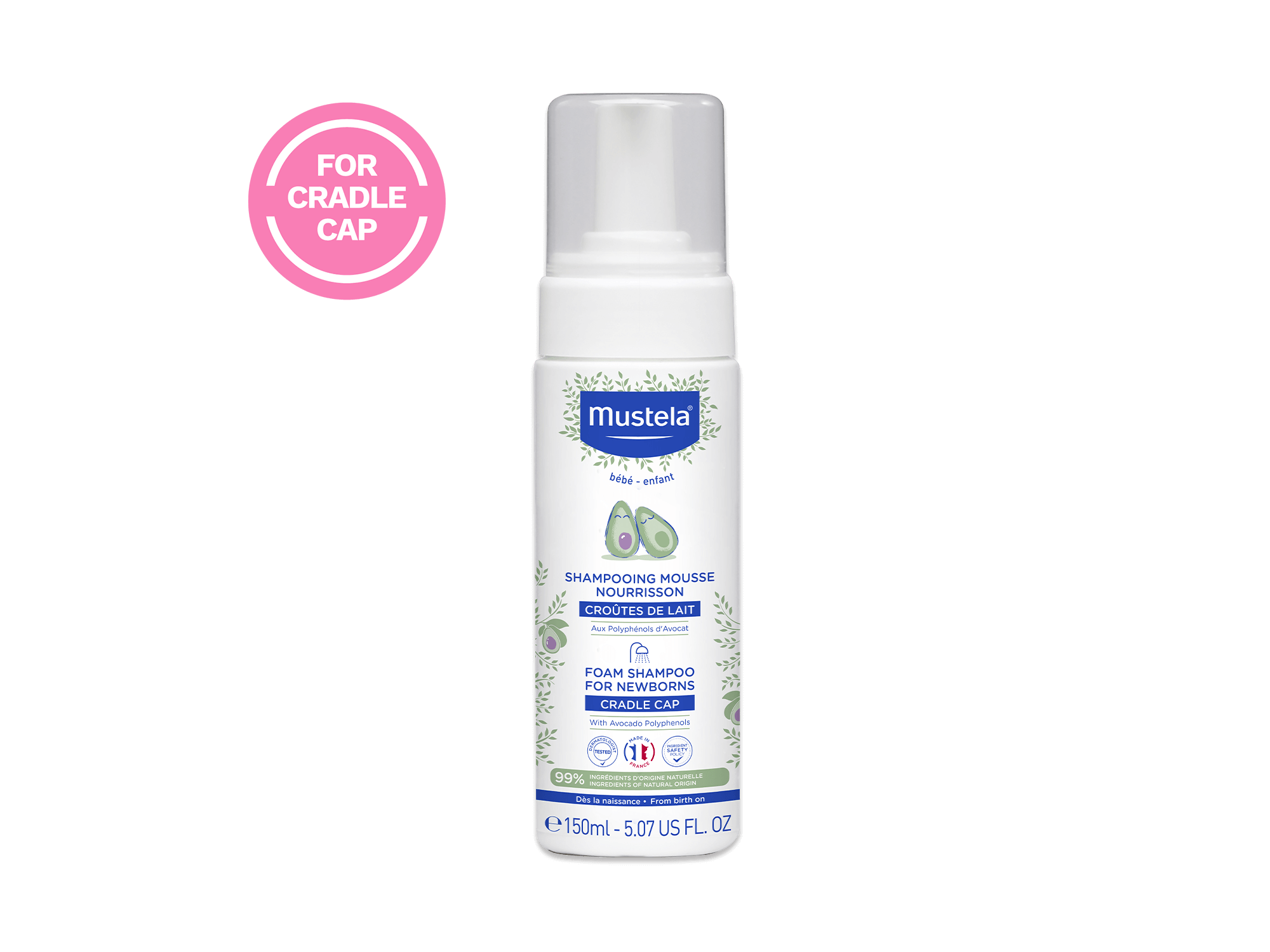 Foam shampoo for newborns