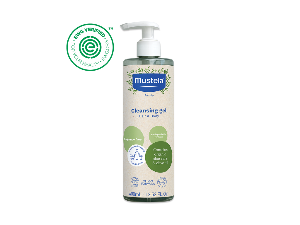 Organic cleansing gel with olive oil and aloe