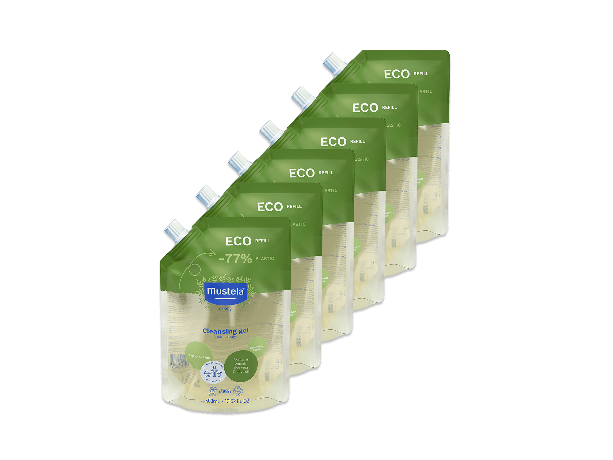 Eco-refill for organic cleansing gel
