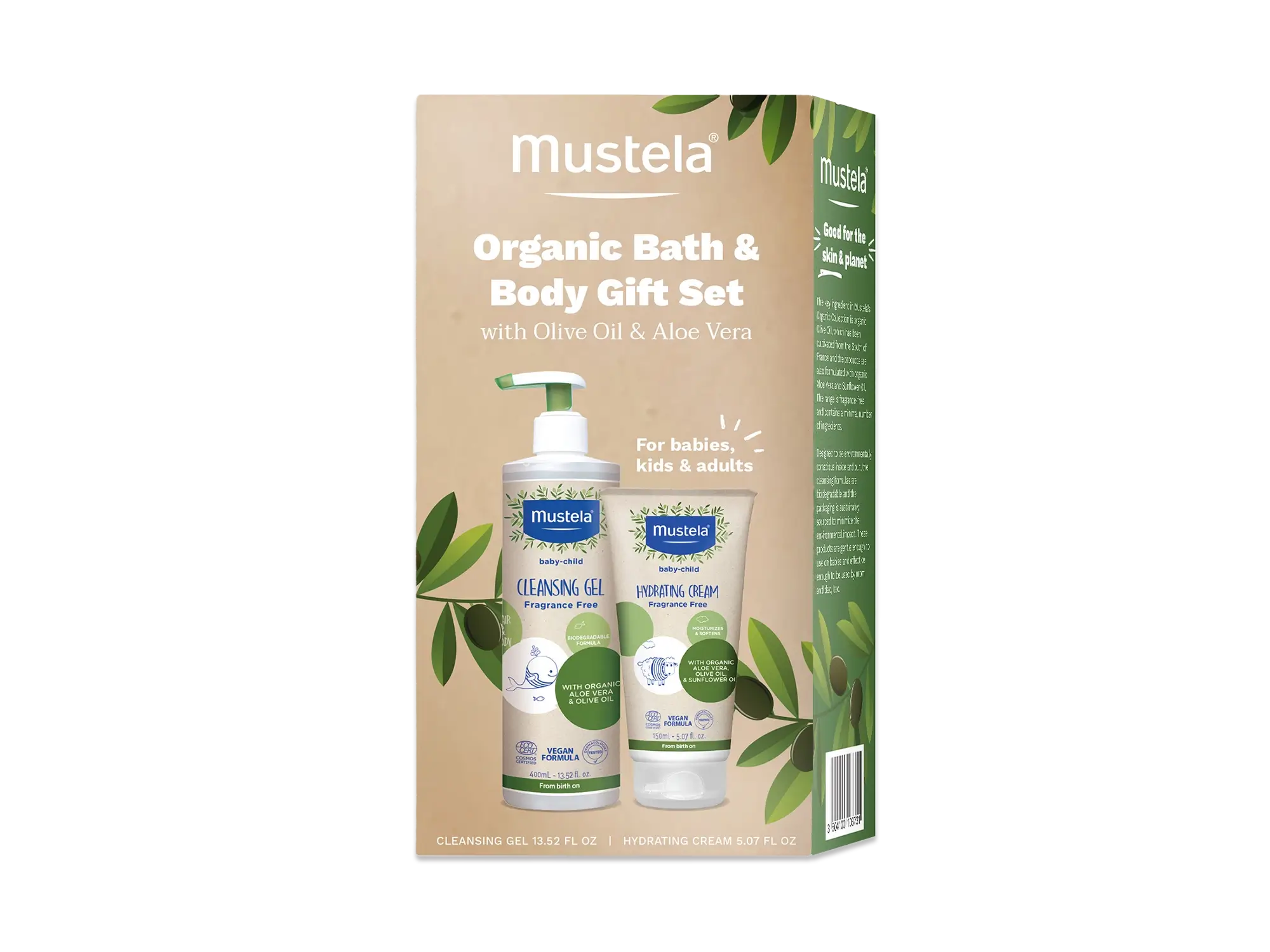 Organic bath and body gift set