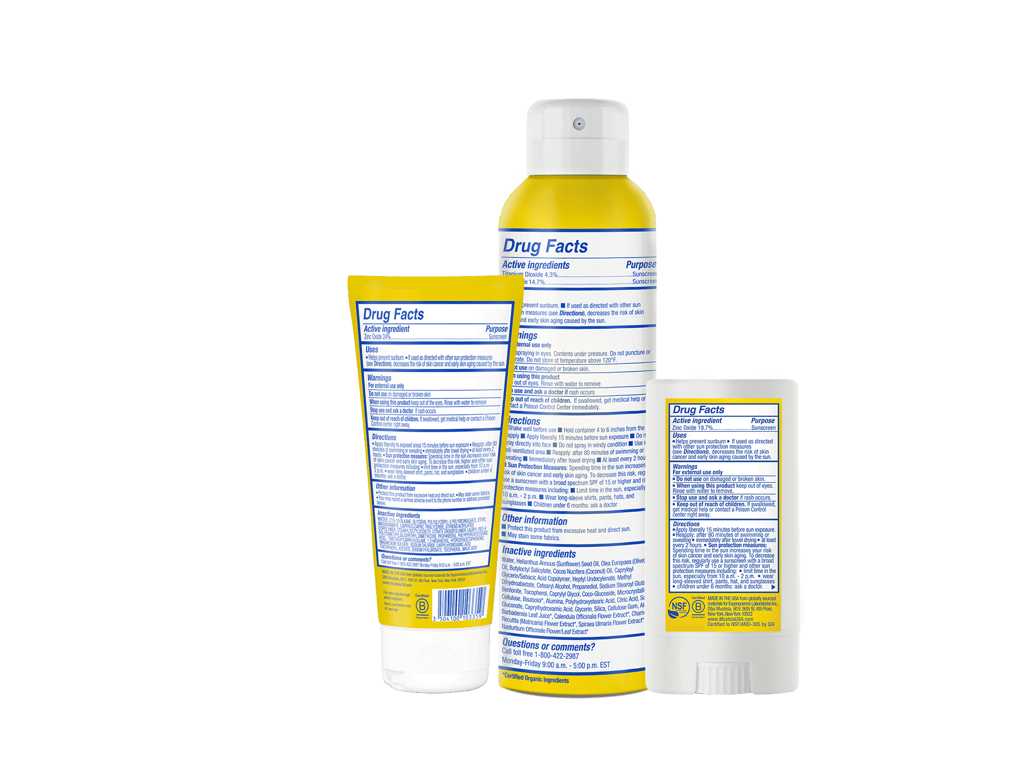 SPF 50 mineral sunscreen set